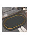 Antiderapant Covoraș de Baie Oval ZE1AG93QWS46C Negru 60x40buc