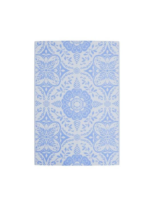 vidaXL Rug Outdoor Rectangular Blue