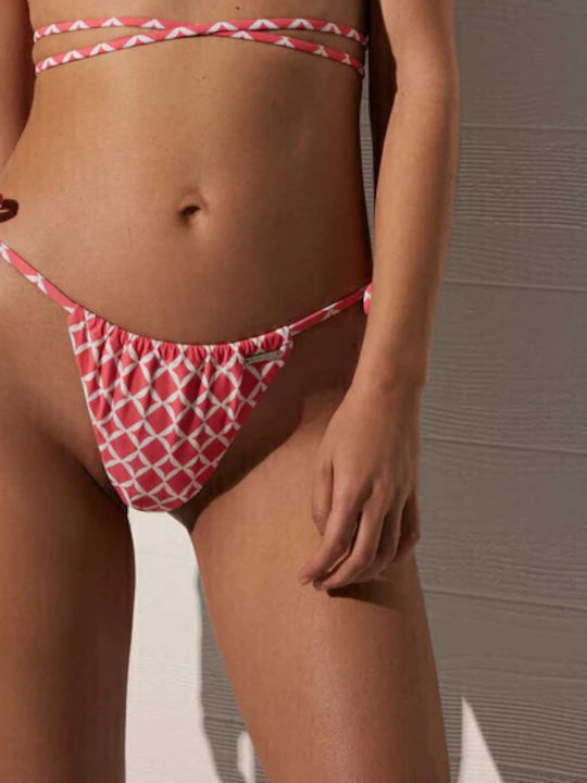 Bikini inferioare Brazilia cu dantelă Portocalii