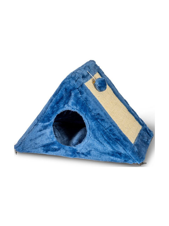 Stâlp de zgâriere pentru pisici Glee Cora albastru 49x27x32cm