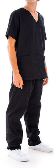 DS Wear Unisex Black Pants & Blouse Set