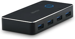Lindy USB-Hub Mit 4 Anschlüssen (USB-A) 43387 Lindy USB-Hub Mit 4 Anschlüssen (USB-A) 43387