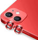 Camera Protection Usams Camera Lens Glass Apple iPhone 11 Metal Ring Red Bh572jtt05 Us-bh572