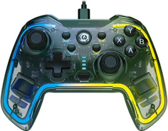 Canyon CND-GP02 Verkabelter Gamepad für Android / PC / PS3 / Switch Transparent