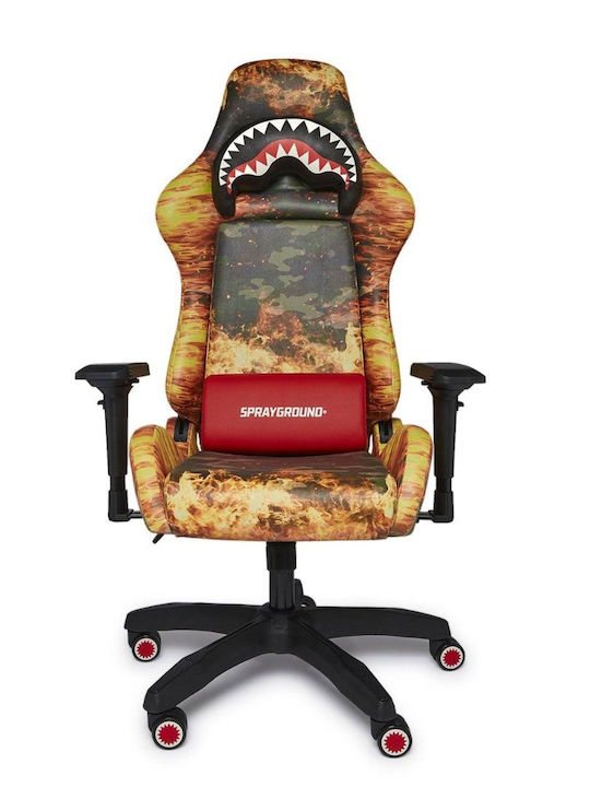 Sprayground Z393 Геймърски стол с регулируеми подлакътници Fire Camo