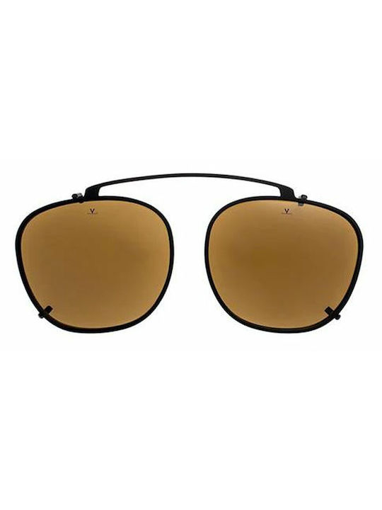 Women's Sunglasses with Black Metal Frame and Gold Mirror Lens