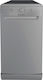 Indesit Freistehender Geschirrspüler für 9 Gedecke B45xH85cm Inox