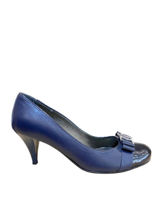 New Matic Leder Pumps Blau