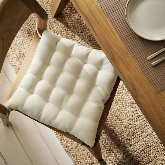 Gofis Home Hygg Καρέκλας Κήπου Off White 40x40εκ.