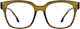 Martino Blue Light Blocking Glasses in Green Colour