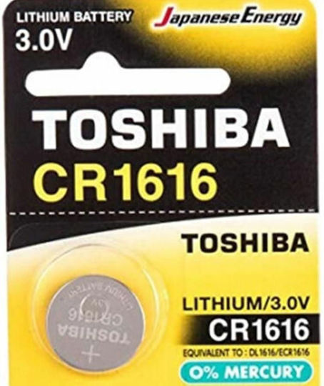 Toshiba Batterie Lithium für Uhren CR1616 3V 1Stück