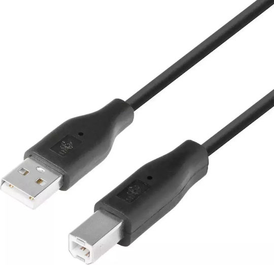 TB Touch USB 2.0 Cable USB-A male - USB-B male Μαύρο AKTBXKU1PABW18B