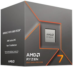 AMD Ryzen 7 8700F 4.1GHz Procesor cu 8 nuclee pentru Socket AM5 cu Caseta și Cooler