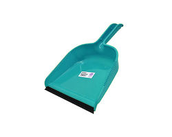 Plastic Dustpan with Rubber Band Blue