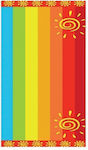 Ocean Beach Towel Fluo Sunshine Multicolor 86162 Multicolor