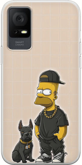 Colectia Swag Simpson Tcl 405, husa flexibila din silicon transparent TPU