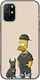 Swag Collection Simpson Oneplus 8t Black Tpu Black Silicone
