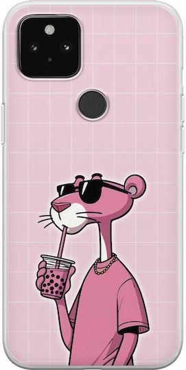 Колекция Swag Panther Google Pixel 4a 5g Гъвкав TPU Прозрачен Силиконов Калъф за Мобилен Телефон