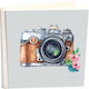 Album 100 Pages Brown made of Leatherette with Rice Paper 24x24cm