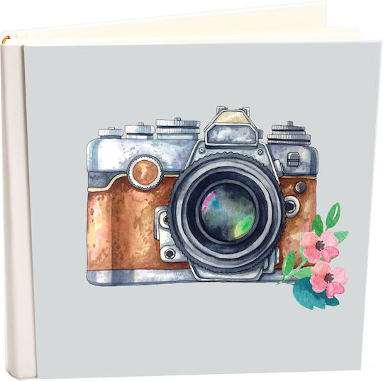 Album 100 Pages Brown made of Leatherette with Rice Paper 24x24cm