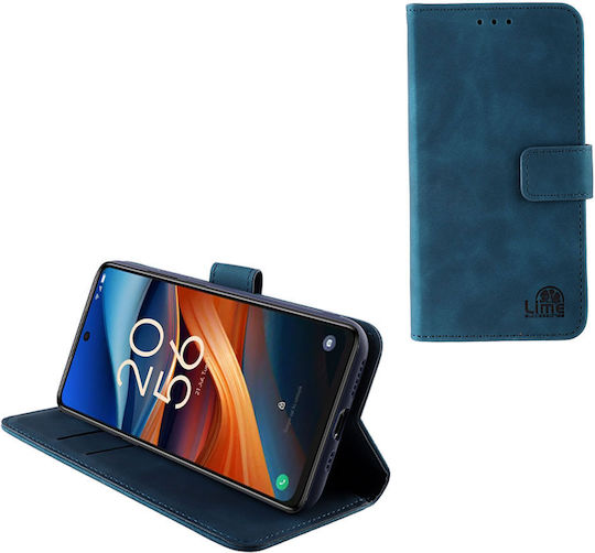 Carcasă Lime pentru TCL 50 SE 6.78" Essential Magnet Book Stand Clip Albastru Închis
