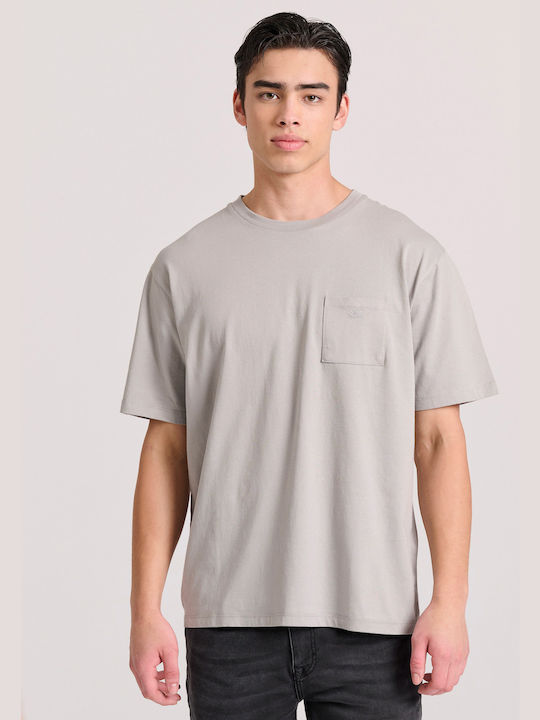 Funky Buddha T-shirt Bărbătesc cu Mânecă Scurtă Gri
