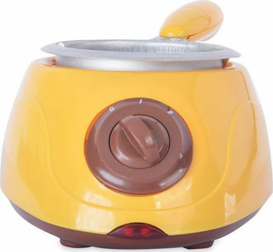 Electric Fondue Pot for 2 Persons Yellow 25W 19x10x14.5cm