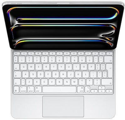 Apple Magic Keyboard Flip Cover με Πληκτρολόγιο International English Λευκό (iPad Pro 2024 13") MWR43Z/A