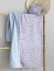 Nima Beach Towel Cotton Lilac 160x90cm.