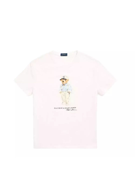 Ralph Lauren T-shirt Bărbătesc cu Mânecă Scurtă Alb