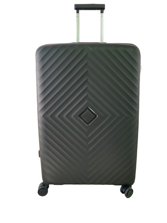Ormi Großer Reisekoffer Hartschalen Black mit 4 Räder Höhe 75cm ESH-1240