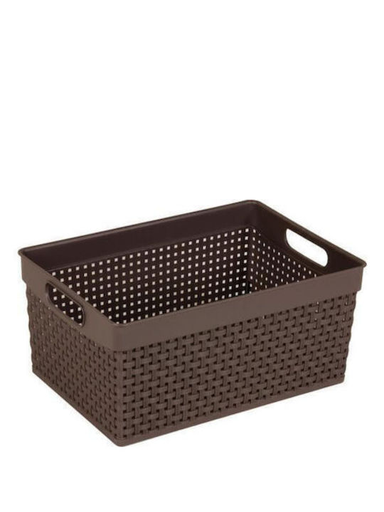 Homeplast Storage Basket Rattan Brown 8lt 1pcs