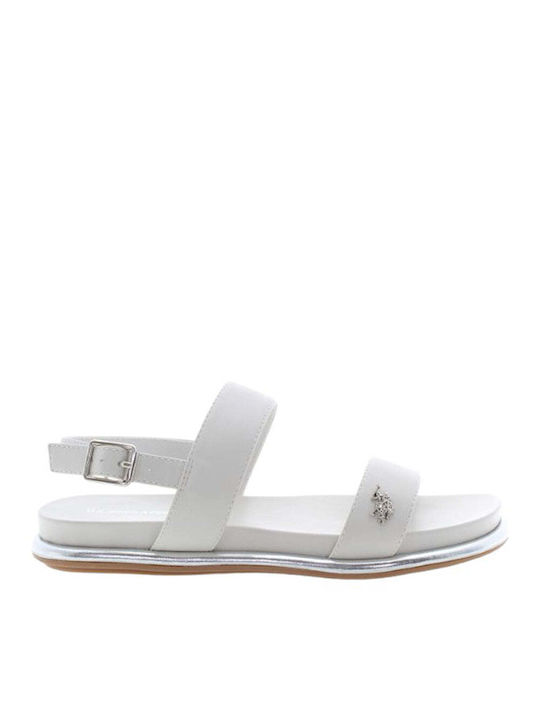 U.S. Polo Assn. Anatomic Women's Sandals with Ankle Strap White