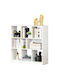 White Bookcase 97.5x30x100cm
