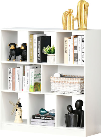 White Bookcase 97.5x30x100cm