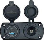 Powertech Boat Socket (Диоден контакт) с панели