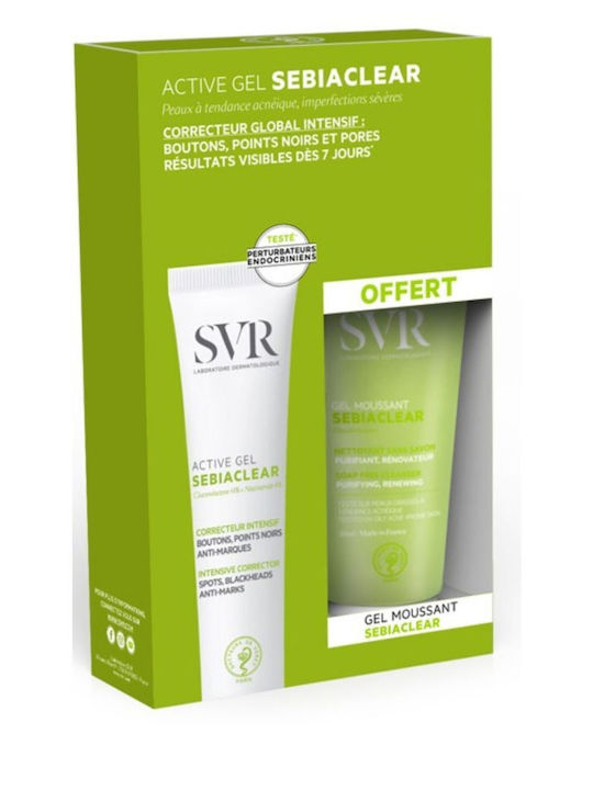 Svr Sebiaclear Duo Pack Aktivgel 40ml + Reinigungsschaum Gel 55ml