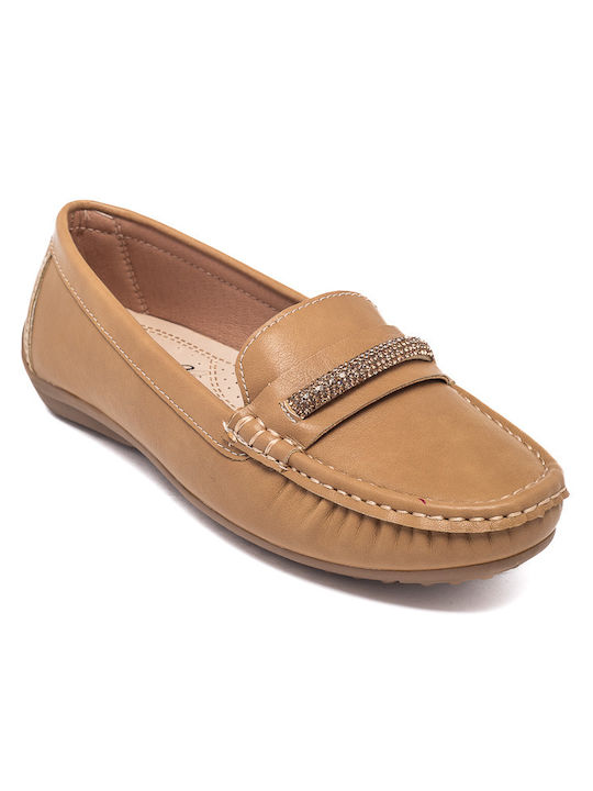 Voi & Noi Women's Moccasins in Brown Color