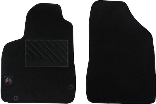 Autopataki Front Mats 2pcs for Citroen Berlingo 2008-2018 Black