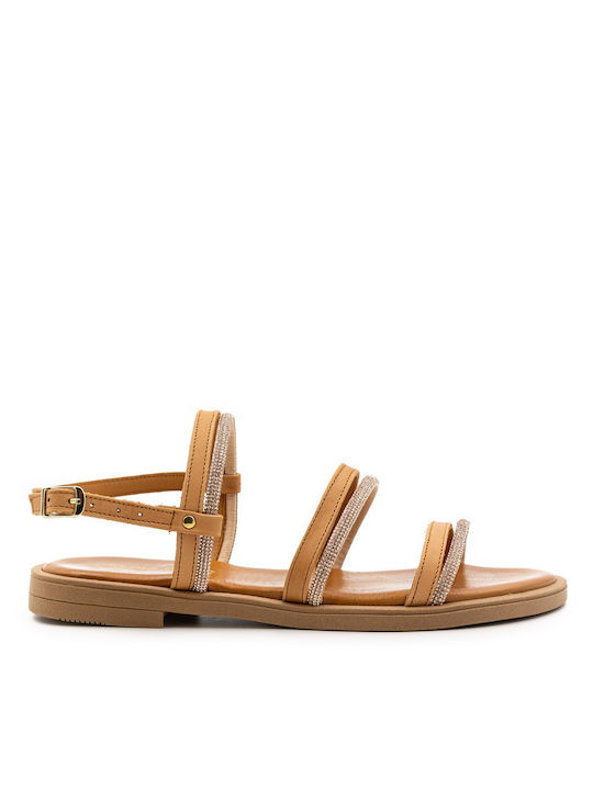 Nikola Rossi Leather Women's Sandals Tabac Brown