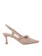 Spitze Zehe Pumps aus Lackleder mit Mittlerem Absatz in Rosa
