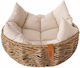 Zeze Κρεβάτι Woven Rattan 48x48x15cm