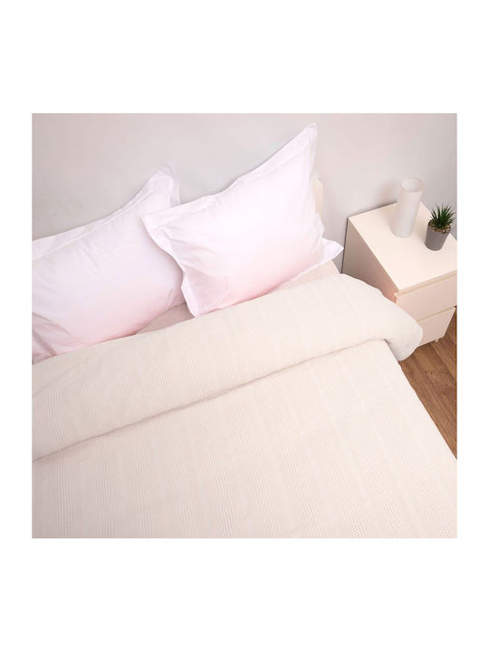 Viopros Blanket Nursery Swaddling Blankets Waffle Beige Ecru 80x110cm