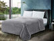 Single Hotel Blanket Hotel Velour Blanket Gray 160x220cm 3pcs