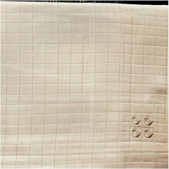 Kentia Κουβέρτα Πικέ Simon 15 Μπεζ 160x260εκ.