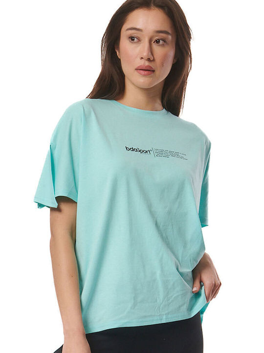 Body Action Γυναικείο Oversized T-shirt Τιρκουάζ