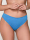 Luna Bikini Slip Blue