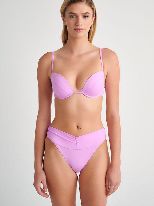 SugarFree Padded Bikini Bra with Adjustable Straps Pink