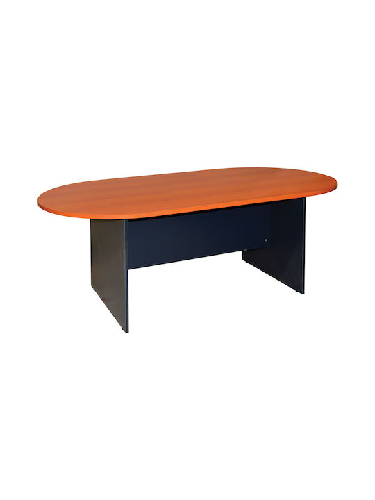 Τραπέζι Συνεδριάσεων Sienna Ξύλινο Ανθρακί 240x120x75εκ.