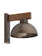 TK Lighting Leuchte Wand mit Fassung E27 Braun 18x200cm